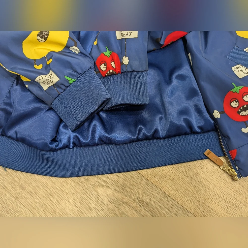 Mini Rodini veggie baseball jacket 128/134 - Picture 5 of 7